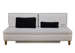 Mr. M upholstered sofa cream with sleeping function