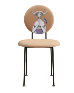 Krzesło tapicerowane CURIOS 5 " Kobieta byk"