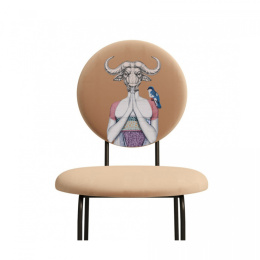 Krzesło tapicerowane CURIOS 5 " Kobieta byk"