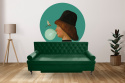 Sofa tapicerowana BAROQUE butelkowa zieleń