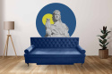 Sofa tapicerowana BAROQUE niebieska