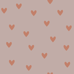 Tapeta SIMPLE hearts pink and red brick