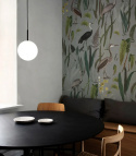 Calm Heron Mint wallpaper by Wallcolors