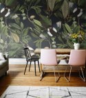 Magpie Black wallpaper by Wallcolors