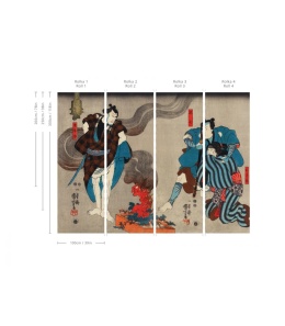 Samurai Serenity Tapete von Wallcolors