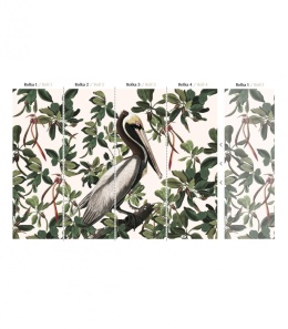 Spring Pelicans Tapete von Wallcolors