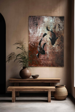 Obraz "KOI " Akryl na płótnie 100x70 cm