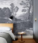 Ancient Riverside Grove Blue wallpaper by Wallcolors