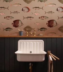 Under The Sea Pink wallpaper by Wallcolors
