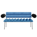 ROLL&ROLL upholstered sofa on a metal frame
