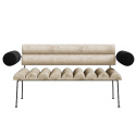 ROLL&ROLL upholstered sofa on a metal frame
