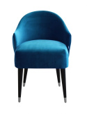 Fotel Emi velvet niebieski