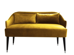 EMI VELVET gepolstertes Sofa in Gold