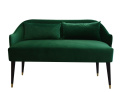 Emi velvet bottle green upholstered sofa
