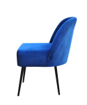 Fotel Polo Velvet niebieski