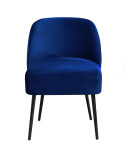 Fotel Polo Velvet niebieski