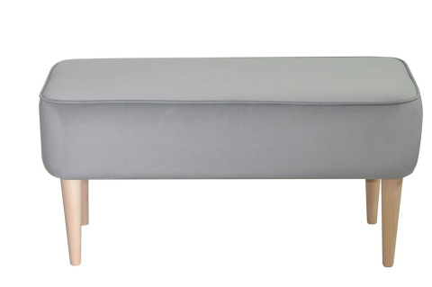 Milo gray upholstered bench