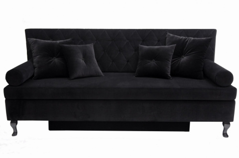 Sofa tapicerowana BAROQUE czarna