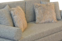 Sofa tapicerowana SCANDI z funkcją spania szara