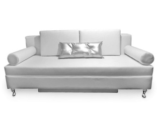 VERSAL Upholstered sofa eco leather with sleeping function