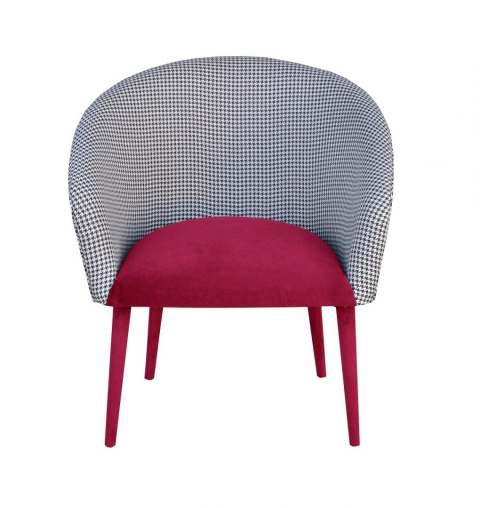 Armchair Plum 2 pepitka