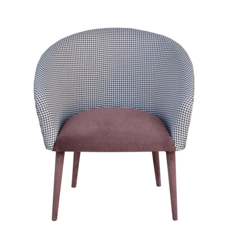 Armchair Plum 2 pepitka