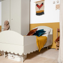 Babuschka 70 x 140 cm Kinderbett mit Sofa/Sofa-Option weiß