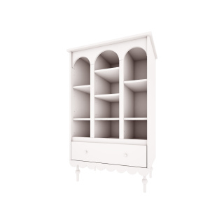 Babushka white bookcase