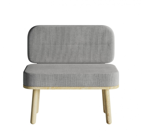 NORD upholstered seat 80 cm with backrest