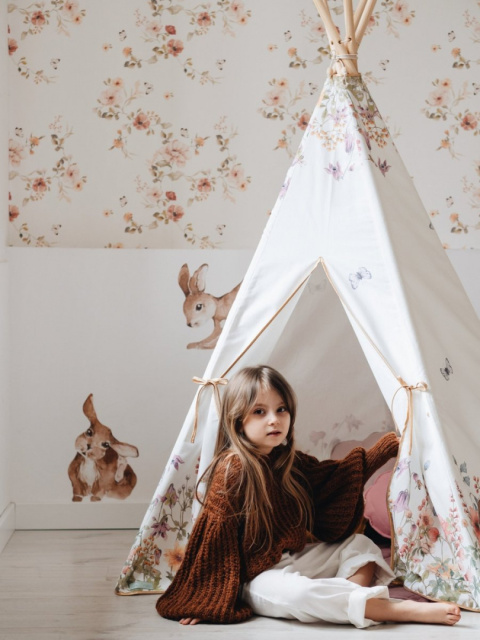 Teepee tent for children "Wildflowers"