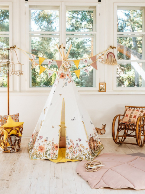 Teepee tent for children "Wildflowers"