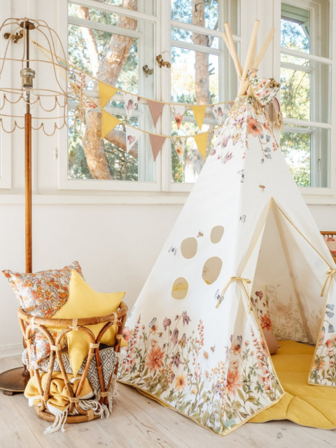 Kinder es Tipi Zelt 'Wildblumen'