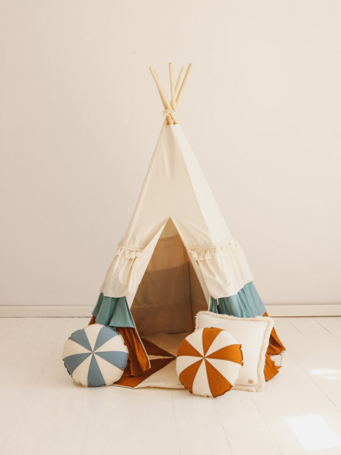 Tipi-Set mit 'Circus' Matte