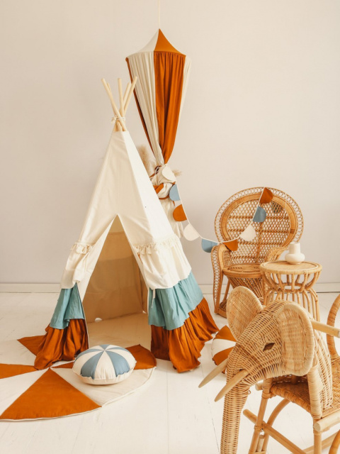 Tipi-Set mit 'Circus' Matte