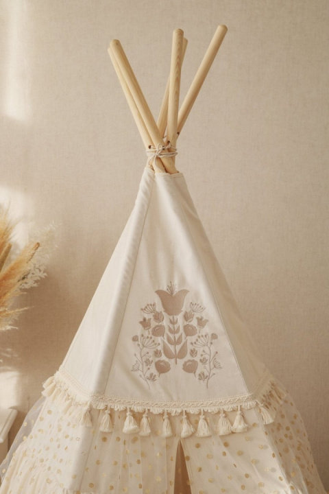 Namiot tipi z falbanami "Boho"