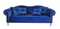 GONDOLA sofa tapicerowana z podłokietnikami niebieska
