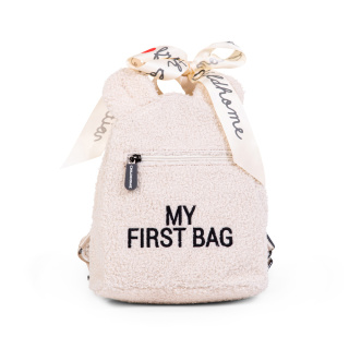 Childhome Plecak dziecięcy My First Bag Teddy Bear White (Limited Edition)