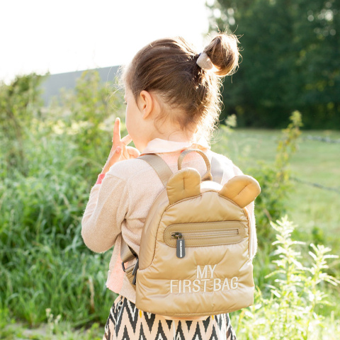 Childhome Plecak dziecięcy My first bag Pikowany Beżowy