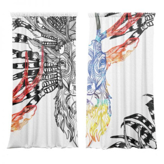 Deer curtain set