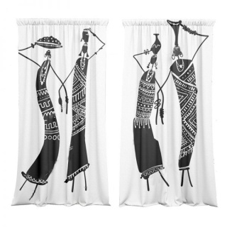 Ethnic curtain set