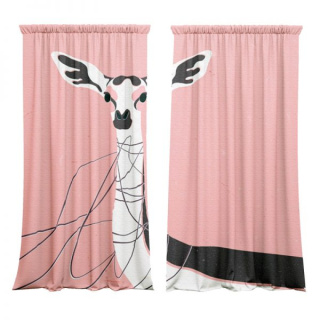 Baby Giraffe curtain set