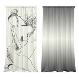 A set of curtains Image