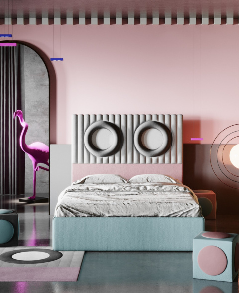 Monocle Bett gepolstert