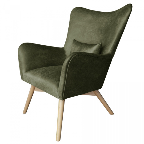 Wesley leather upholstered armchair