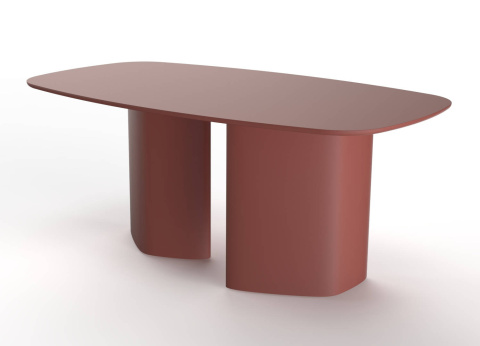 Cells LEUKO table 180x100cm S-Matt coral