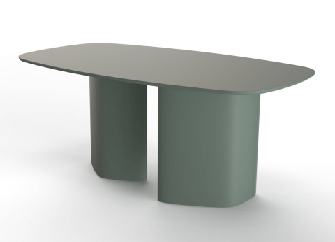 Cells table LEUKO 180x100cm S-Matt sage