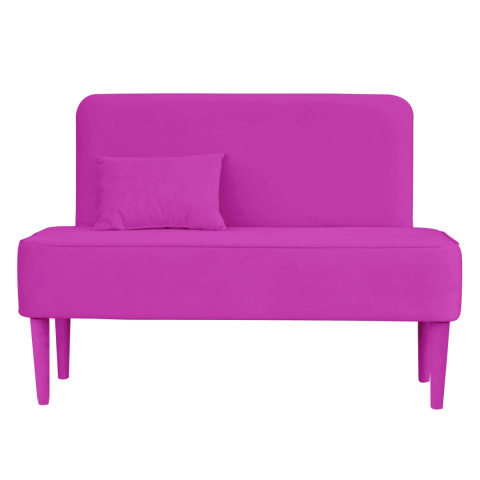 PASTEL upholstered bench with backrest