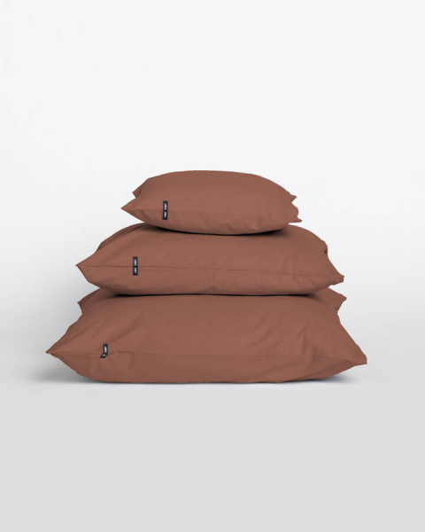 Pure cotton bedding - rusty brown