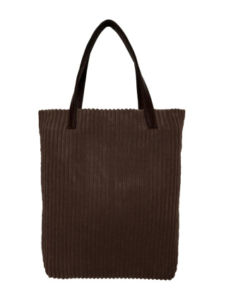 Mr.m bag Corduroy brown- ears natural leather