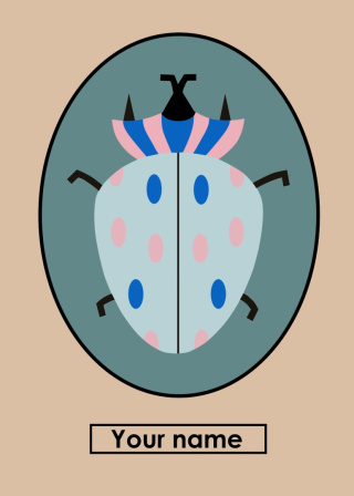 Personalisierte Charlie beetle-Grafiken mit Ihrem Namen